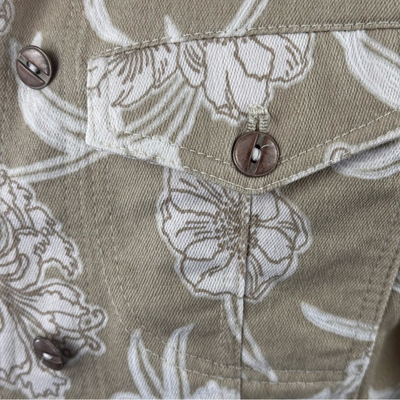 APANAGE Women's Long Sleeve Textured Floral Jacket Size 4 - Picture 6 of 14